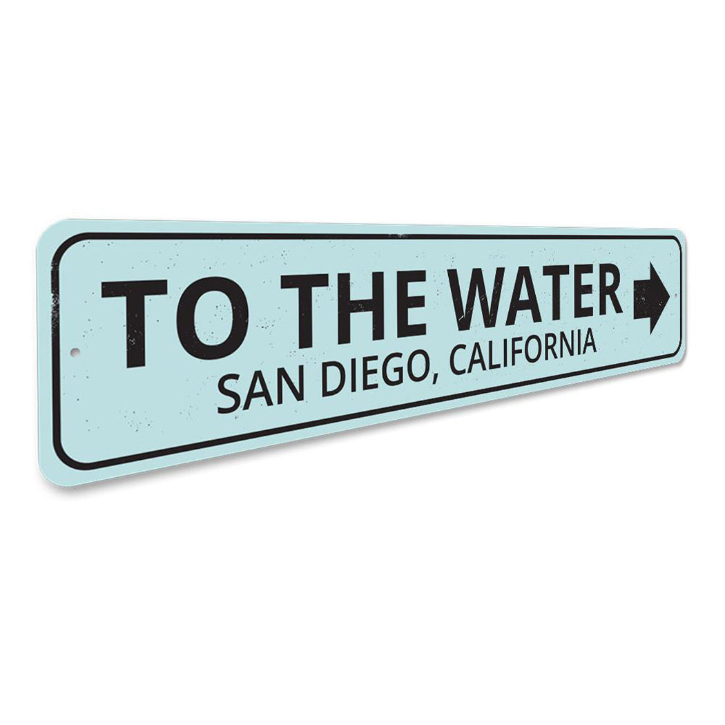 To the Water Arrow Sign