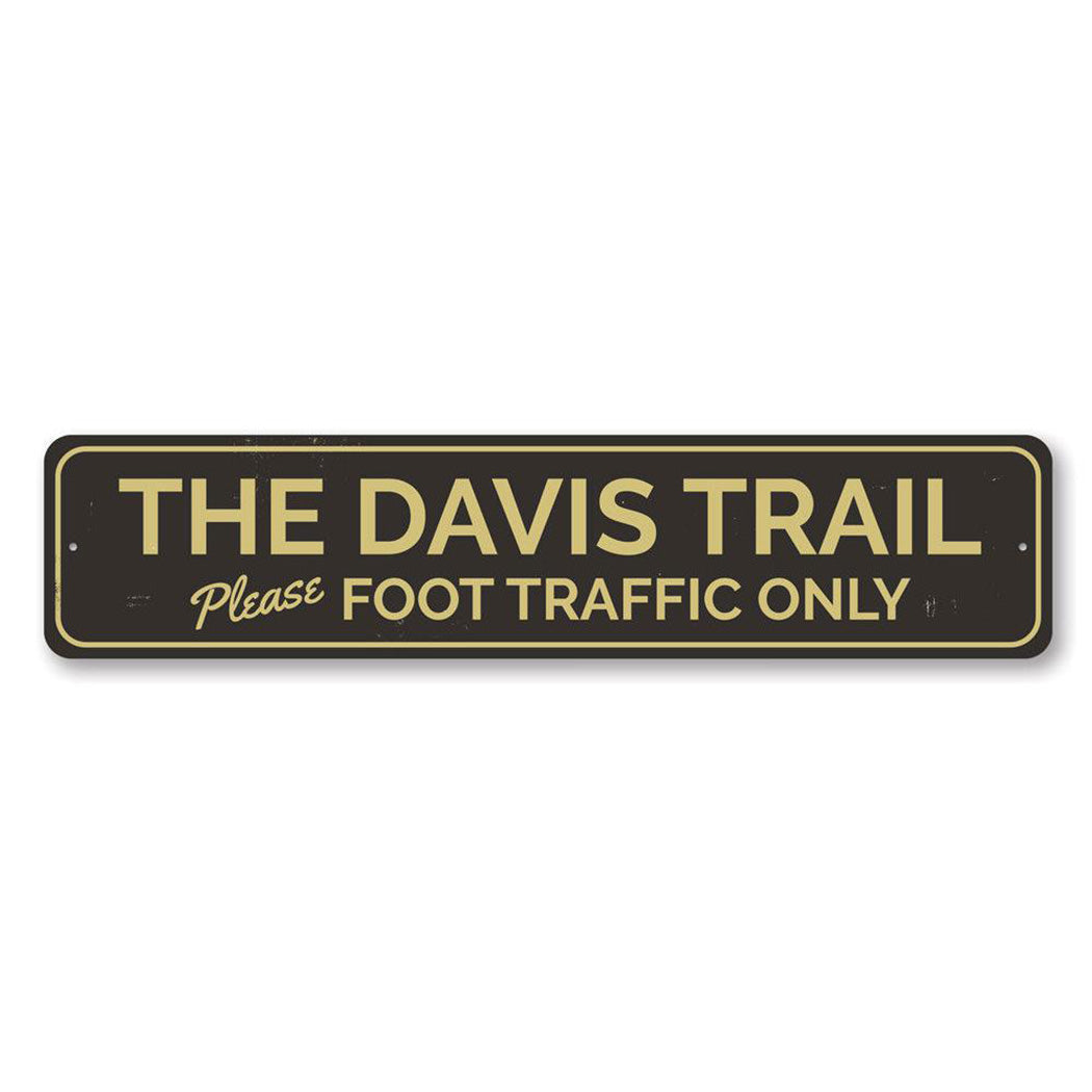 Trail Name Metal Sign