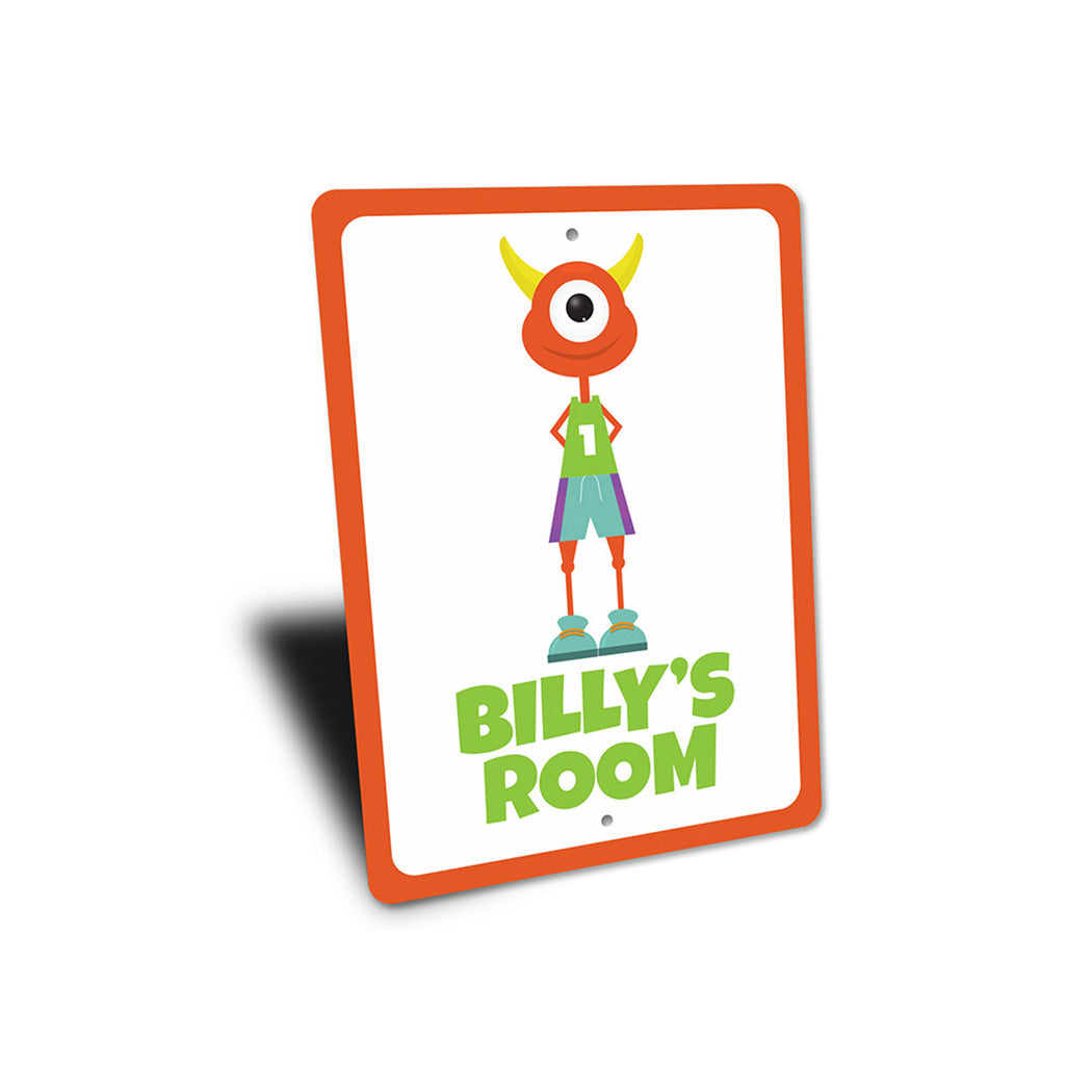 One Eyed Alien Character Sign