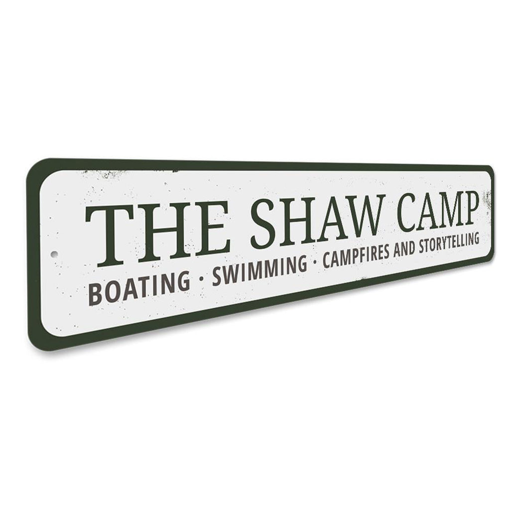 Camp Last Name Sign
