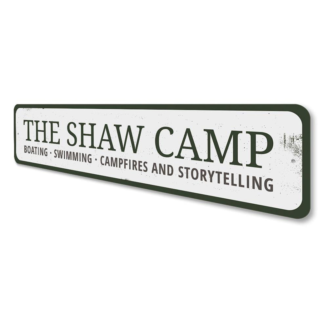 Camp Last Name Sign