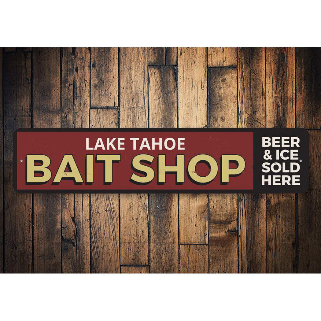 Lake Bait Shop Sign