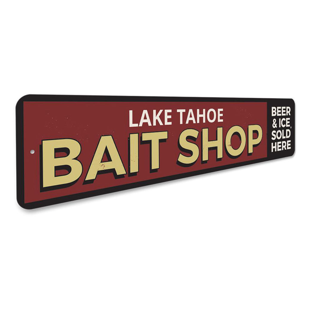 Lake Bait Shop Sign