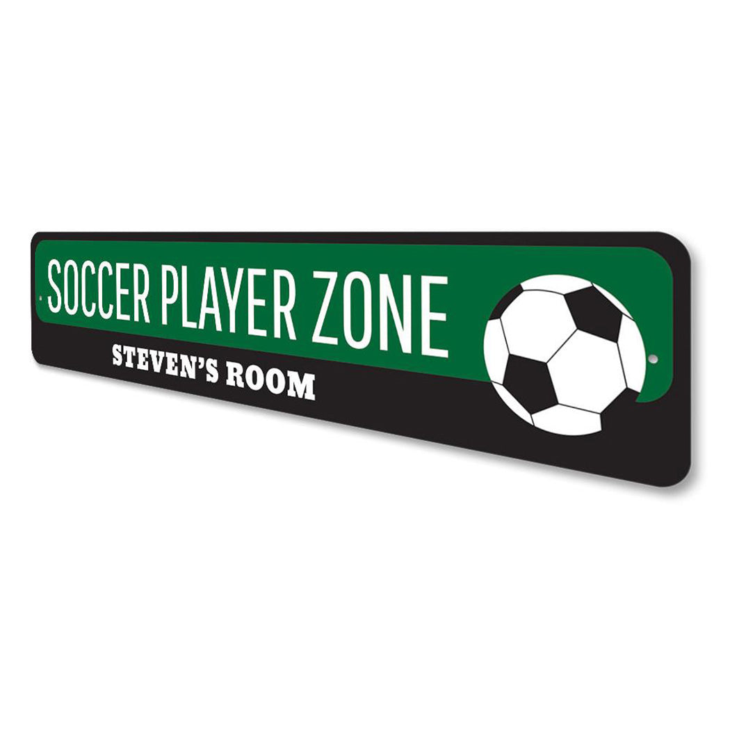 Soccer Player Zone Sign