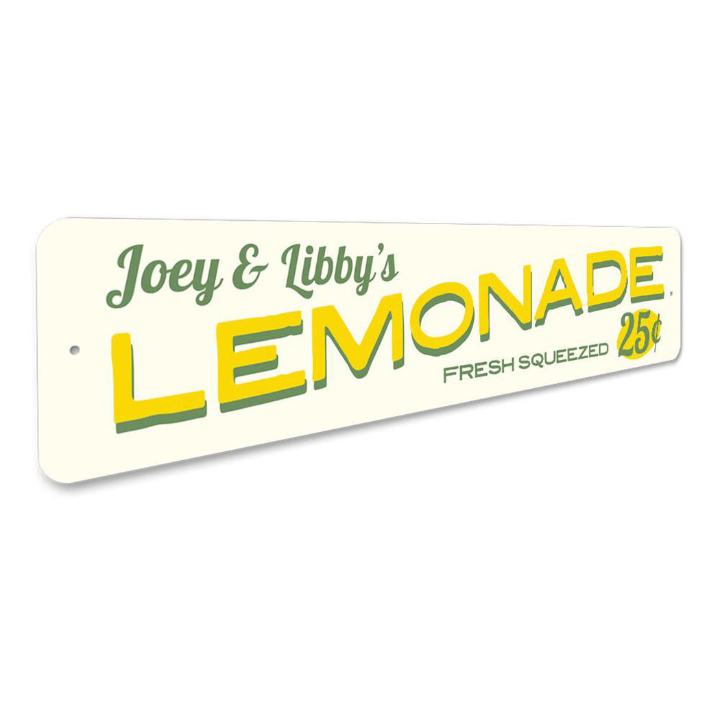 Lemonade 25 Cents Sign
