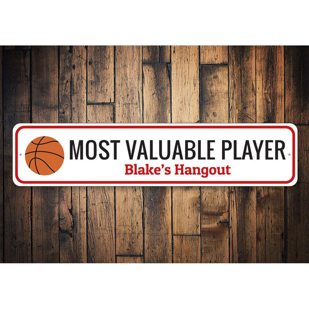 MVP Basketball Sign