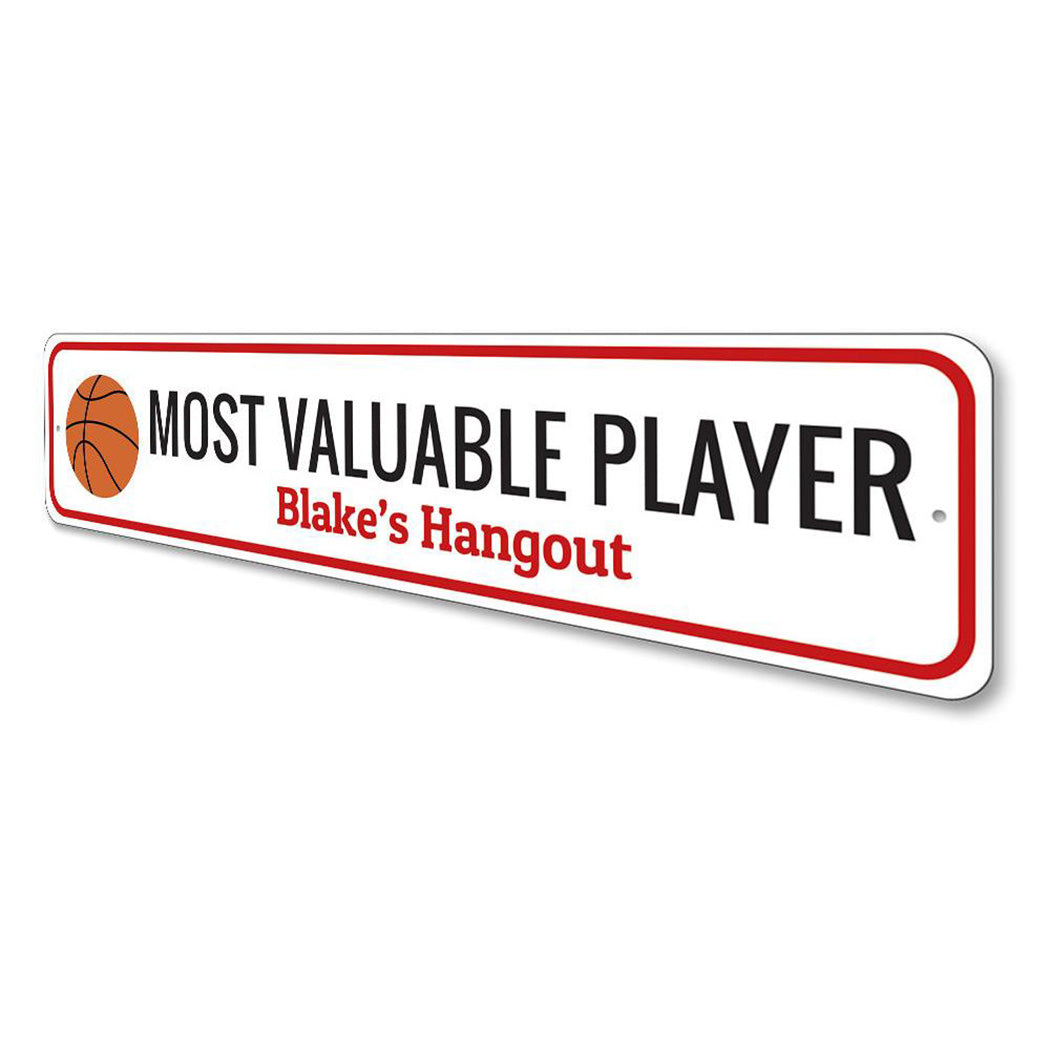 MVP Basketball Sign