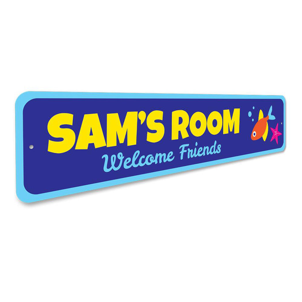 Aquatic Welcome Friends Sign