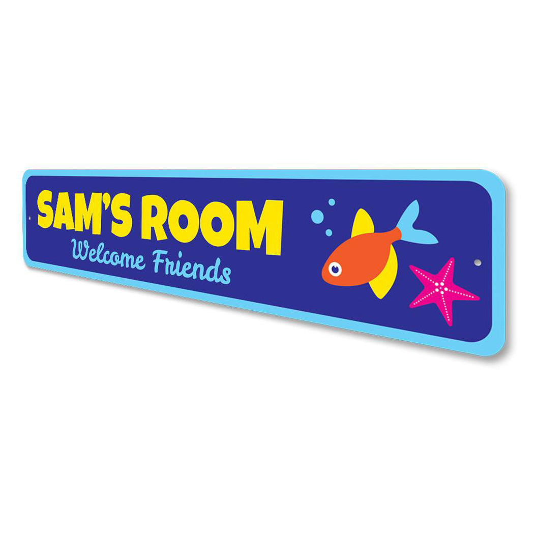 Aquatic Welcome Friends Sign