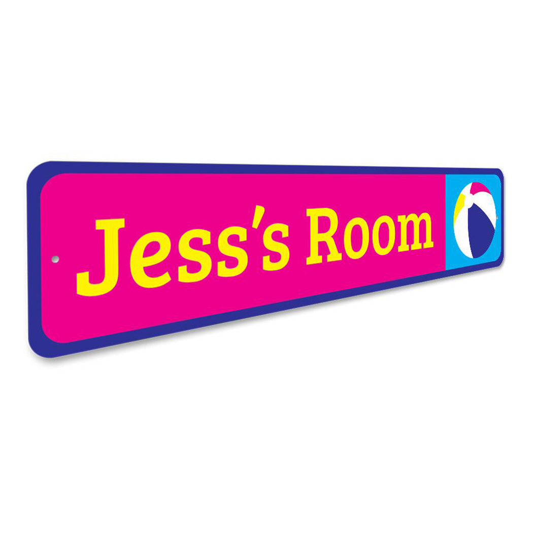 Beach Ball Kids Room Sign