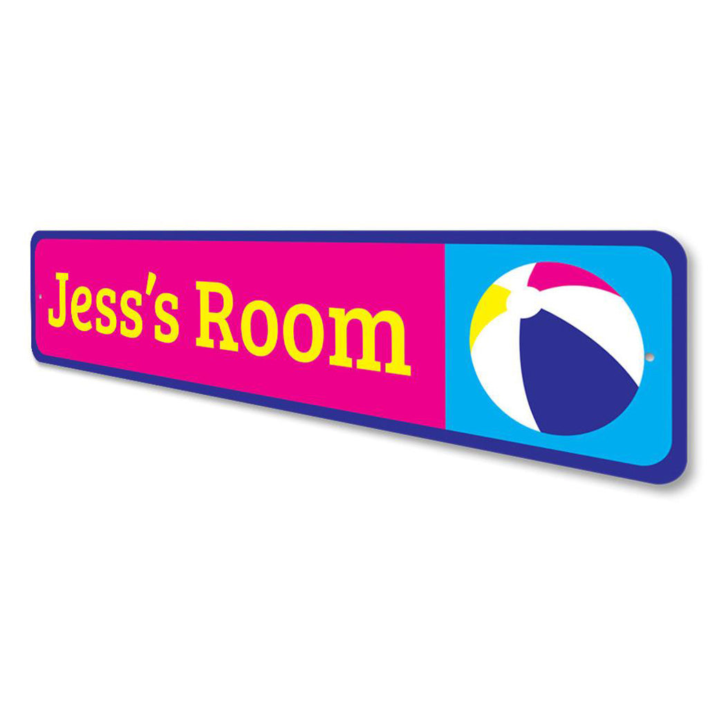 Beach Ball Kids Room Sign