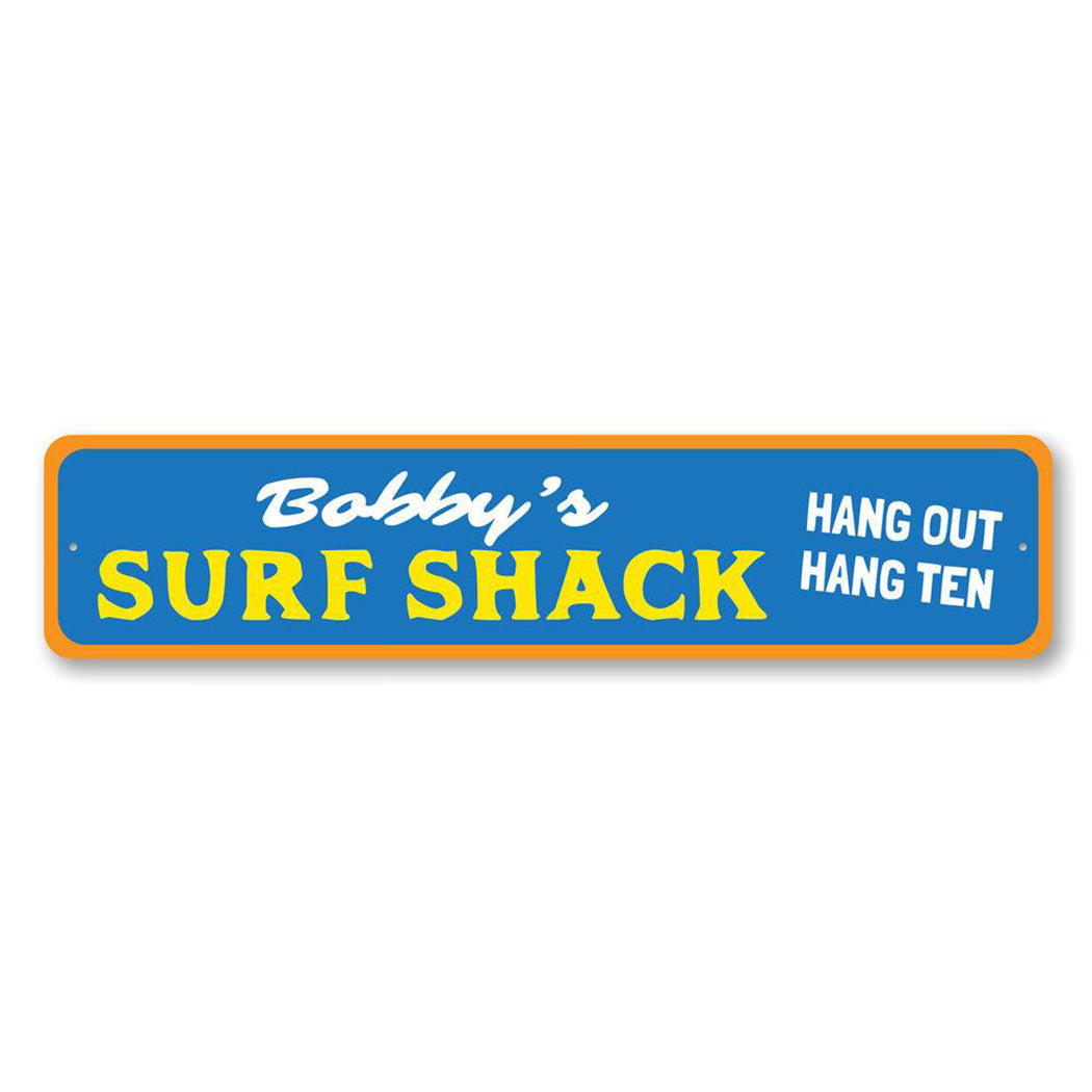 Hang Out Hang Ten Metal Sign