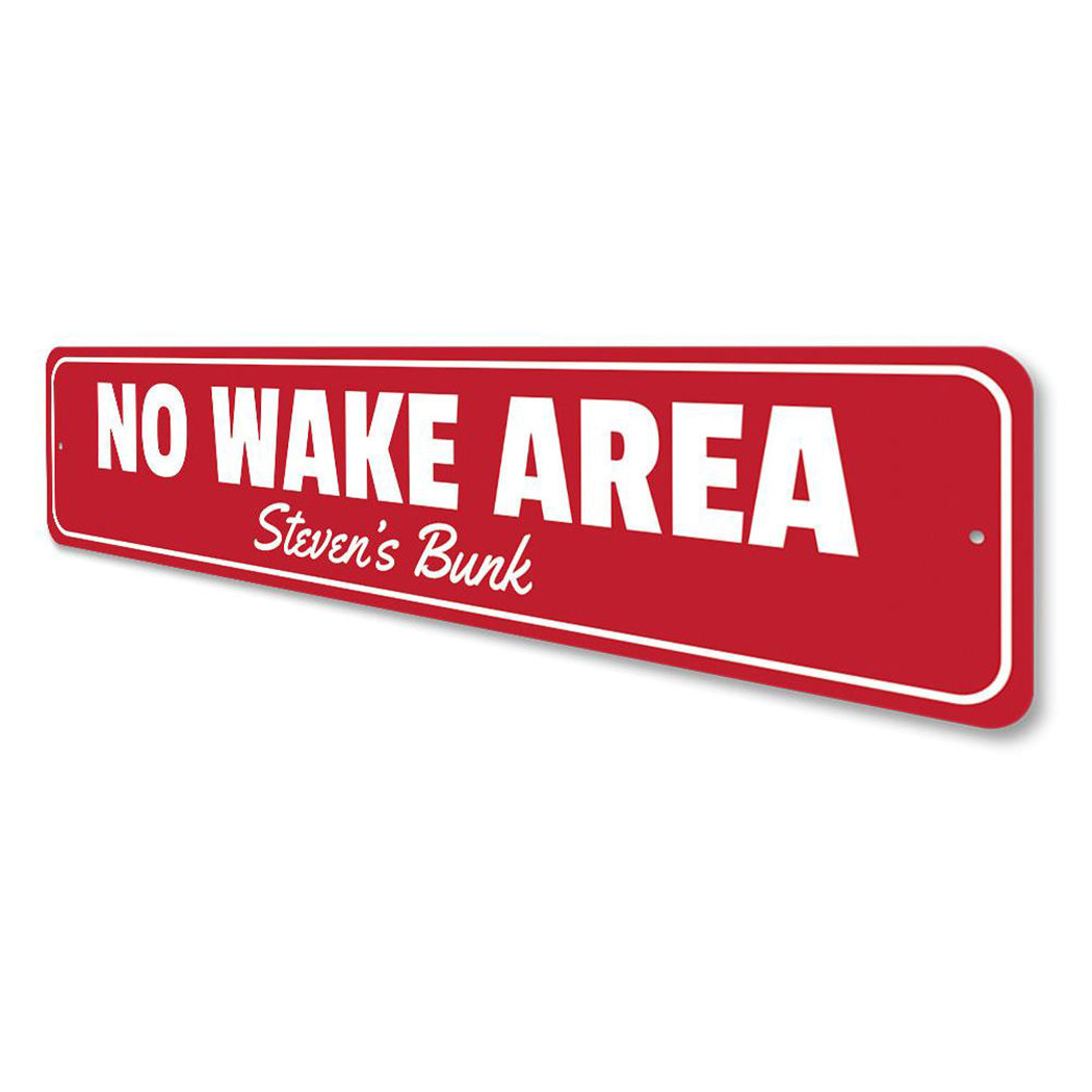 No Wake Area Sign