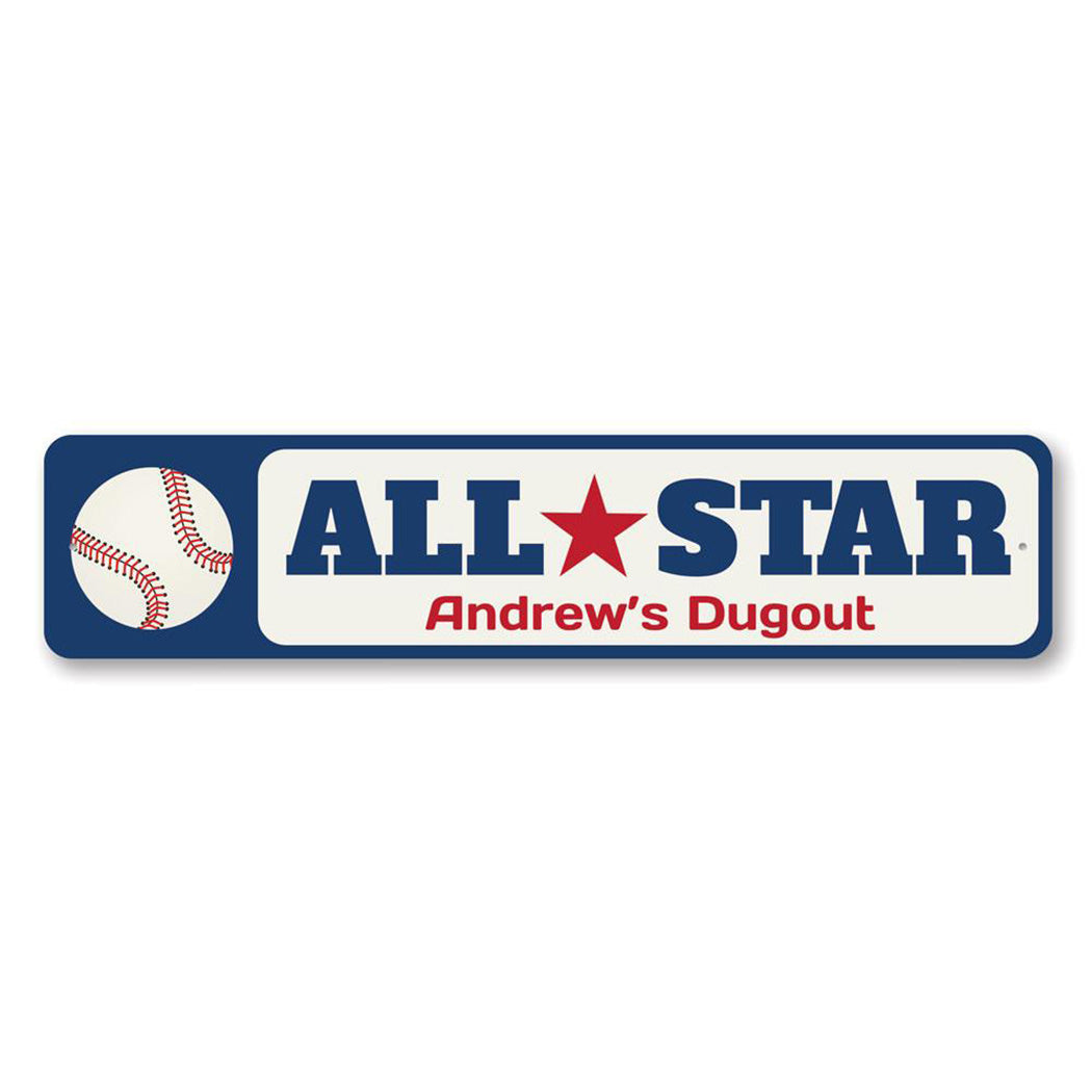All Star Metal Sign