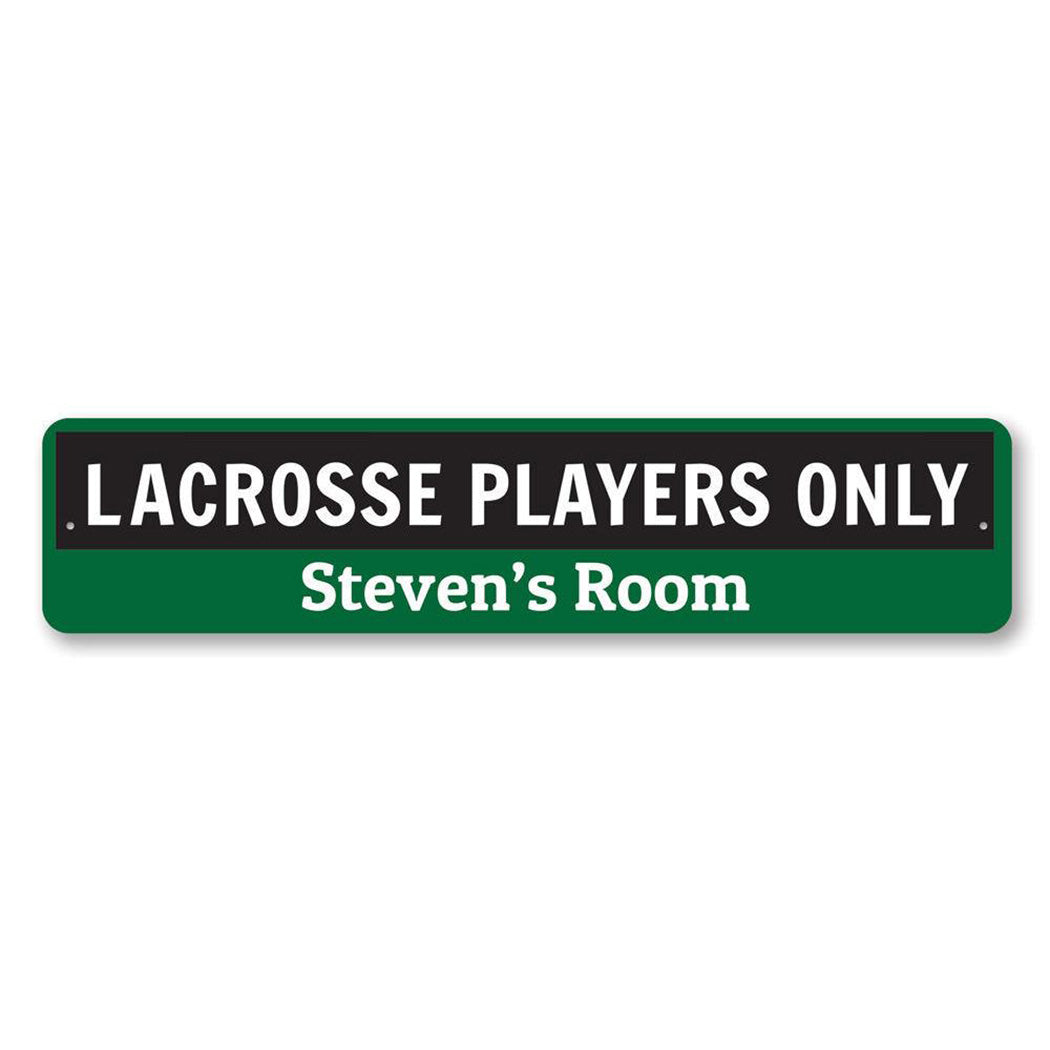 Lacrosse Metal Sign