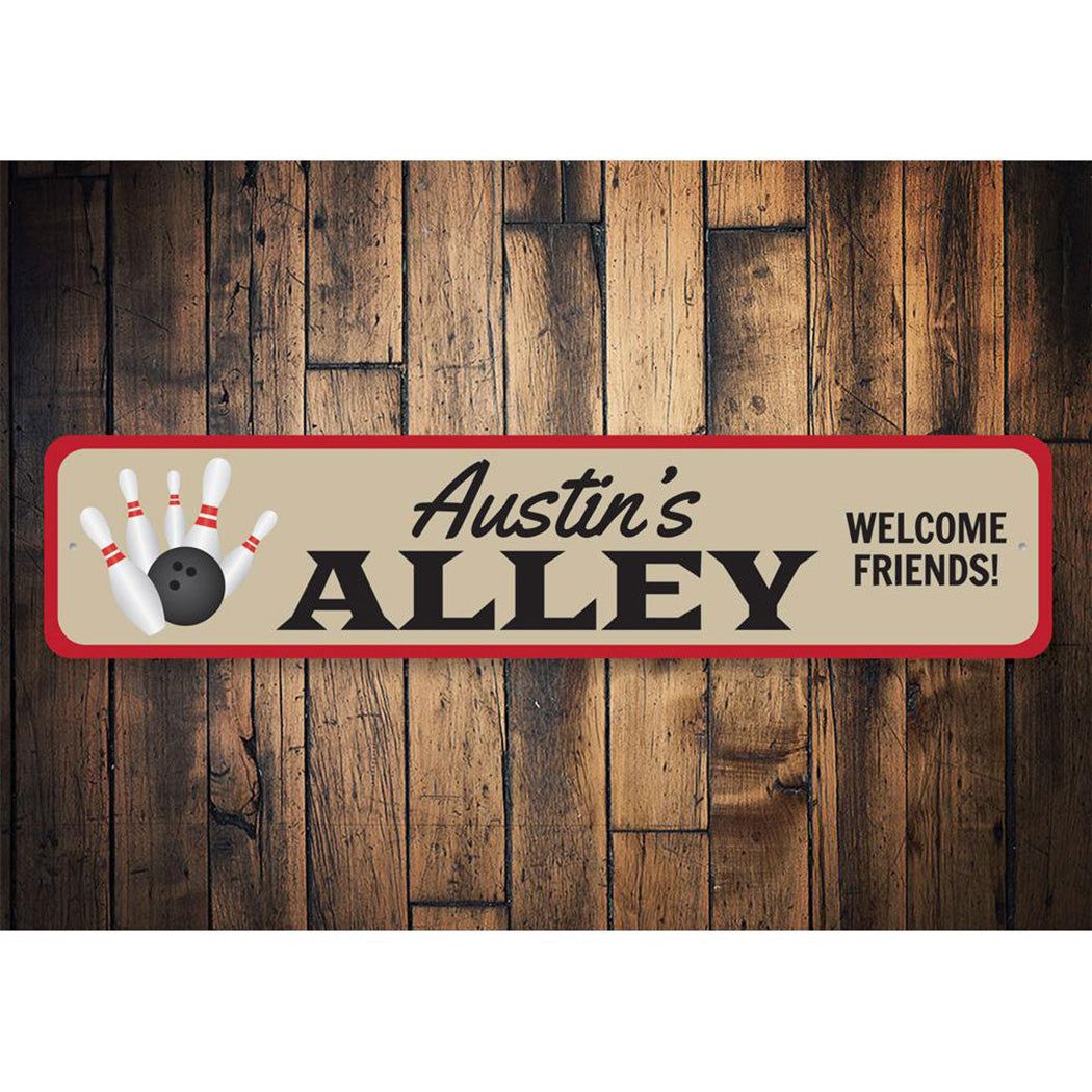 Bowling Alley Name Sign