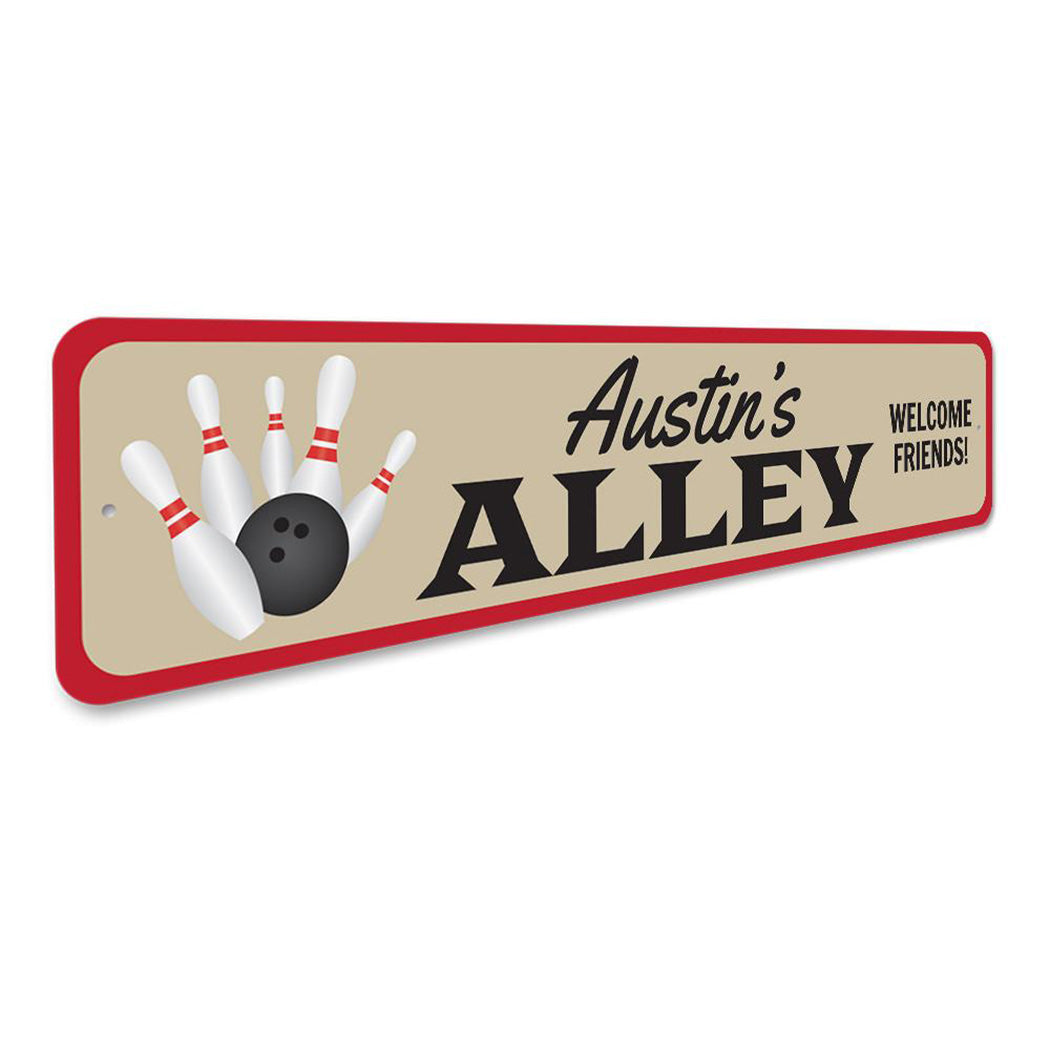 Bowling Alley Name Sign