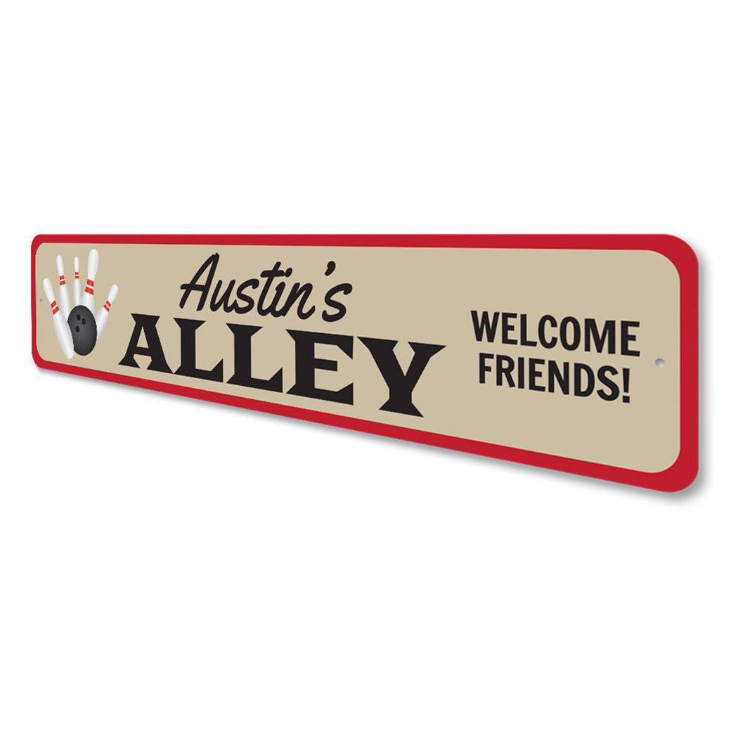 Bowling Alley Name Sign