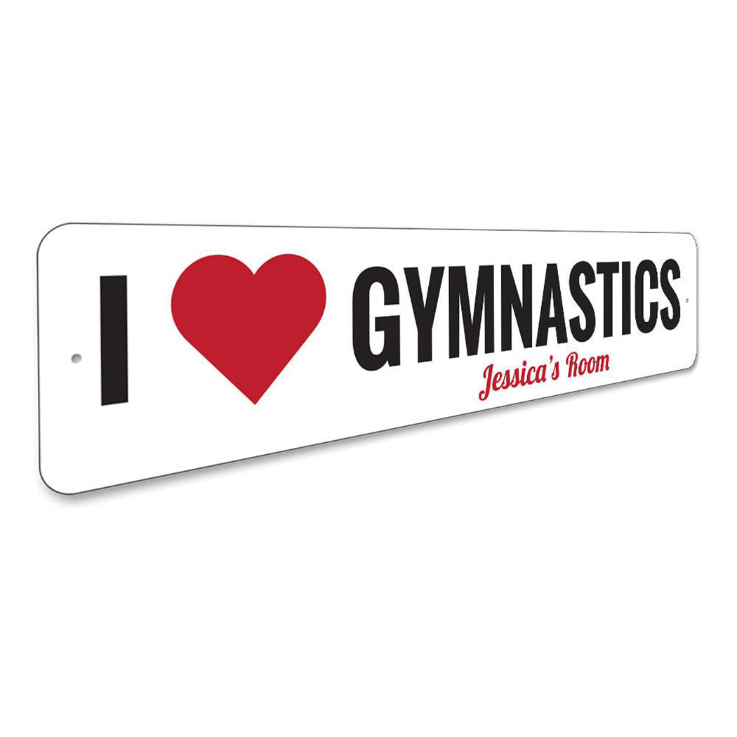 I Love Gymnastics Sign