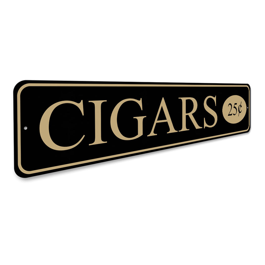Cigars 25 Cents Sign