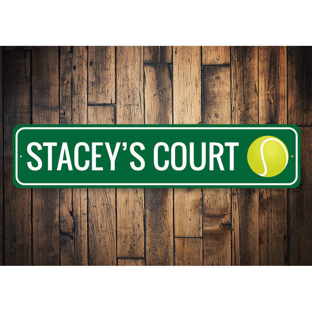 Tennis Court Sign