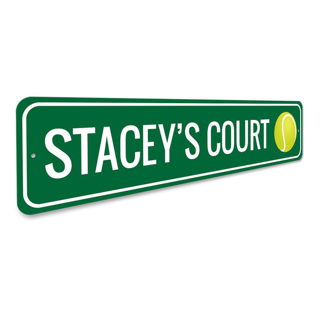 Tennis Court Sign