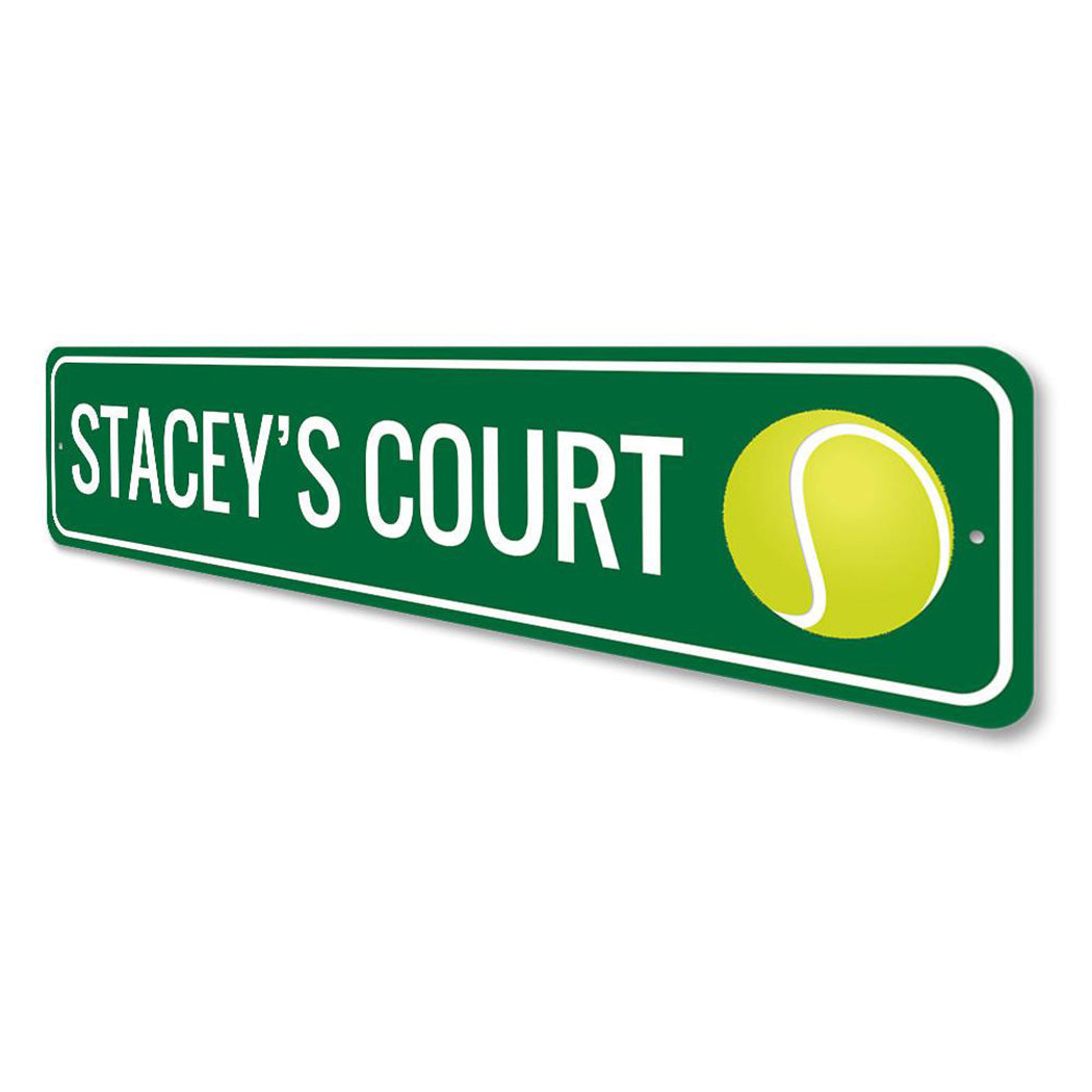 Tennis Court Sign