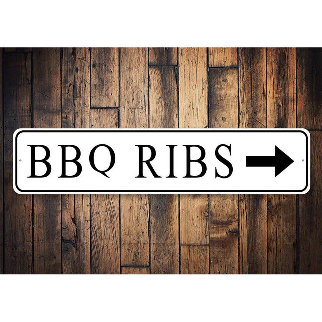 Bbq Ribs Arrow Sign