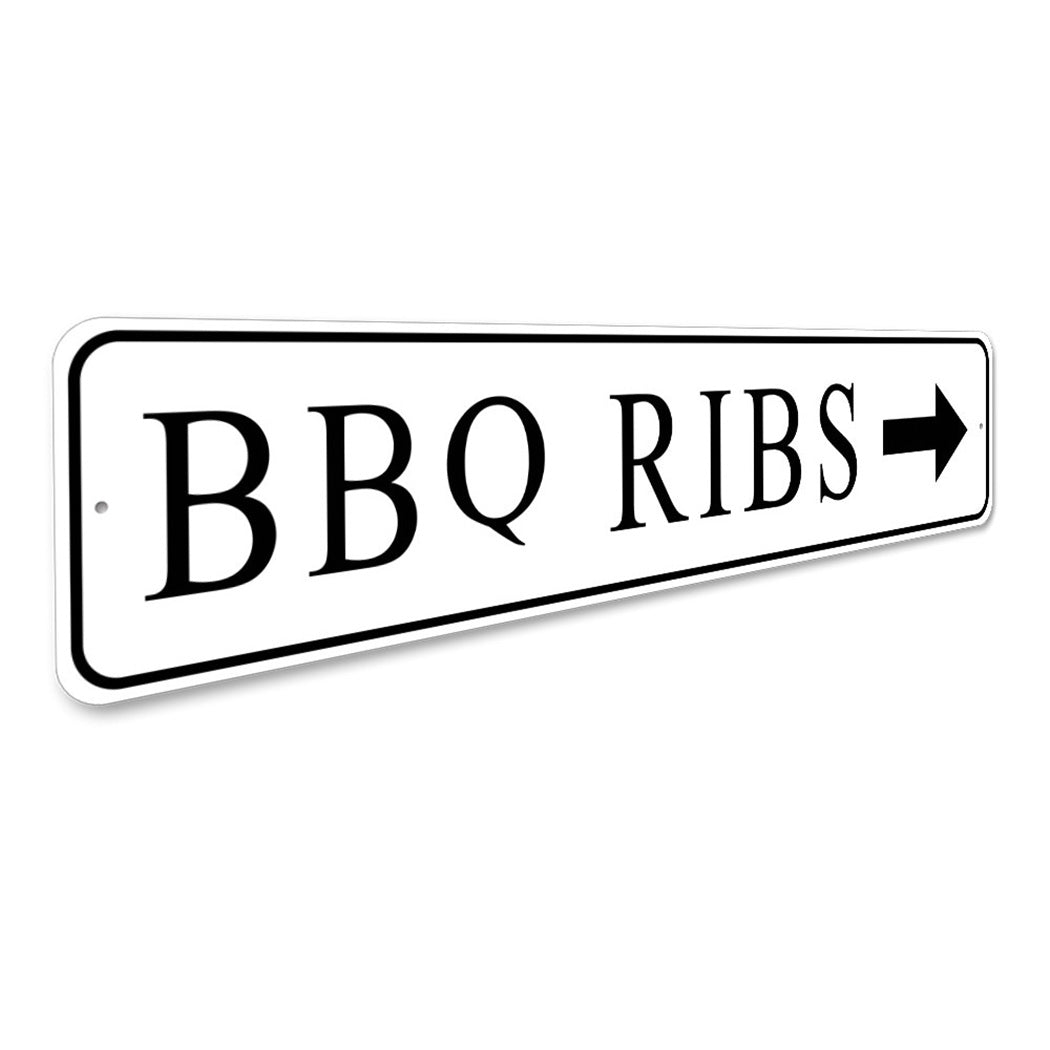 Bbq Ribs Arrow Sign