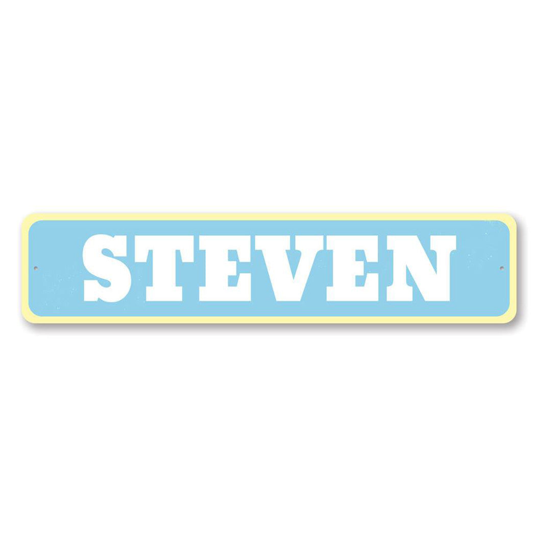 Baby Name Metal Sign