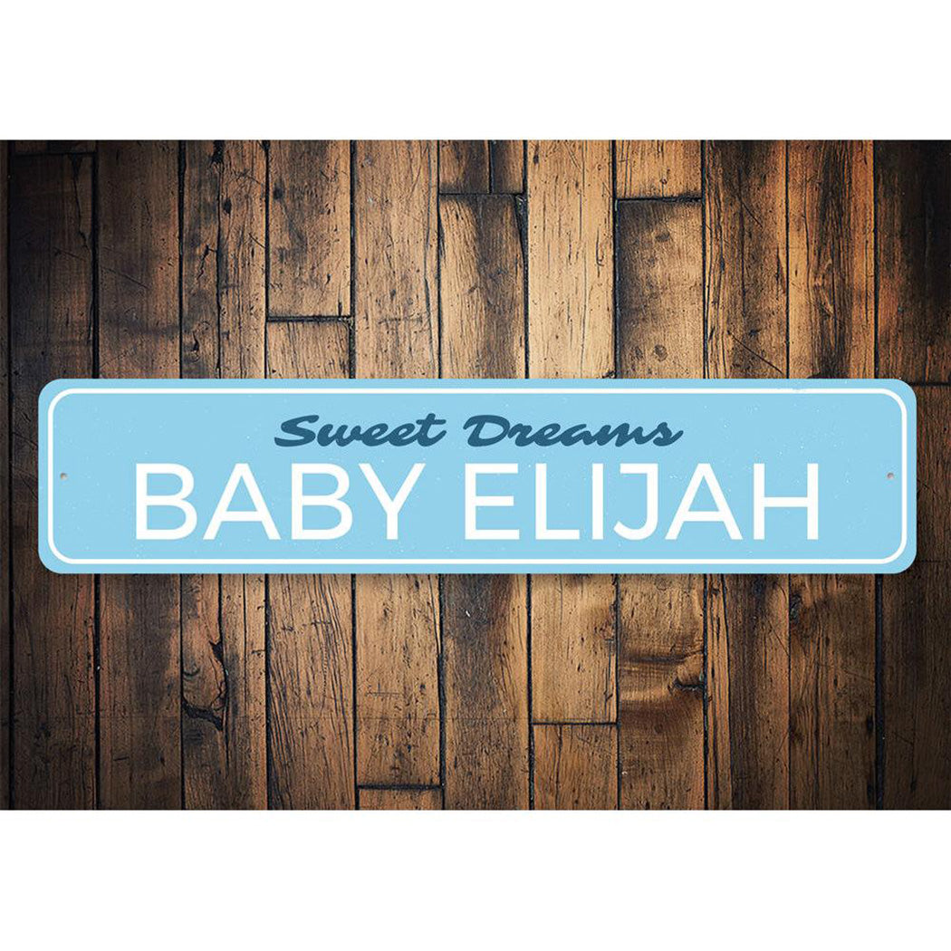 Sweet Dreams Baby Name Sign