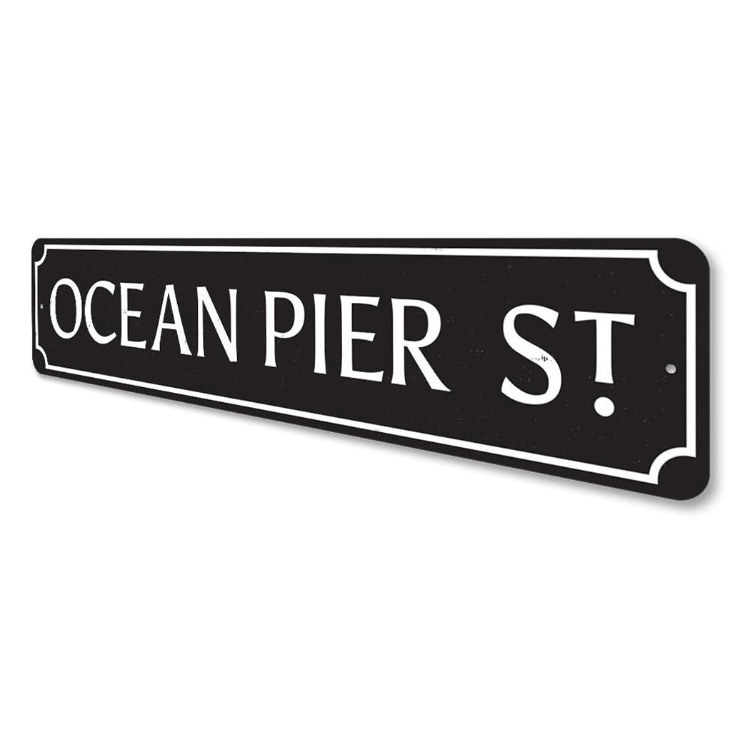 Ocean Pier Street Sign