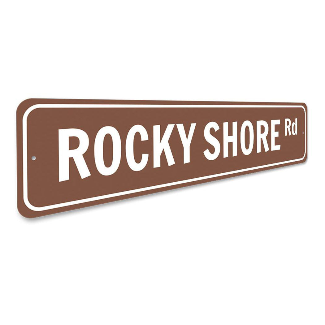 Rocky Shore Road Sign