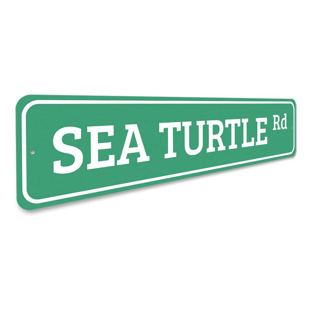 Sea Turtle Road Sign