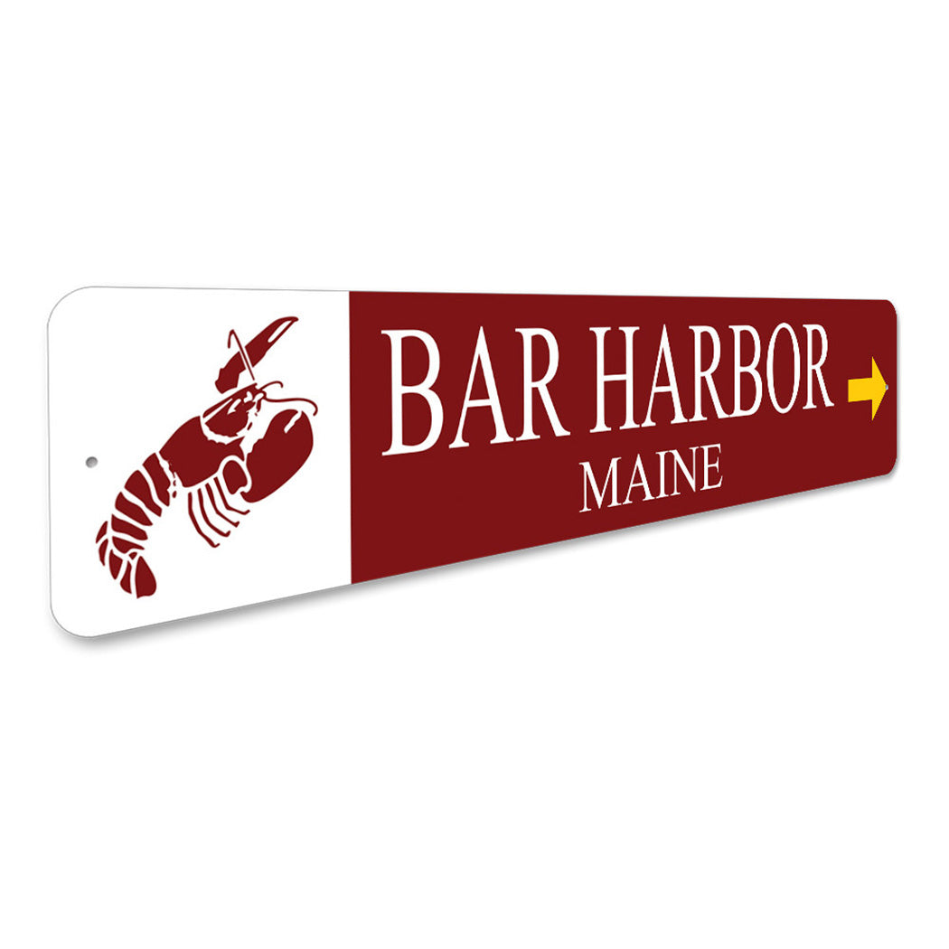 Bar Harbor Maine Arrow Sign