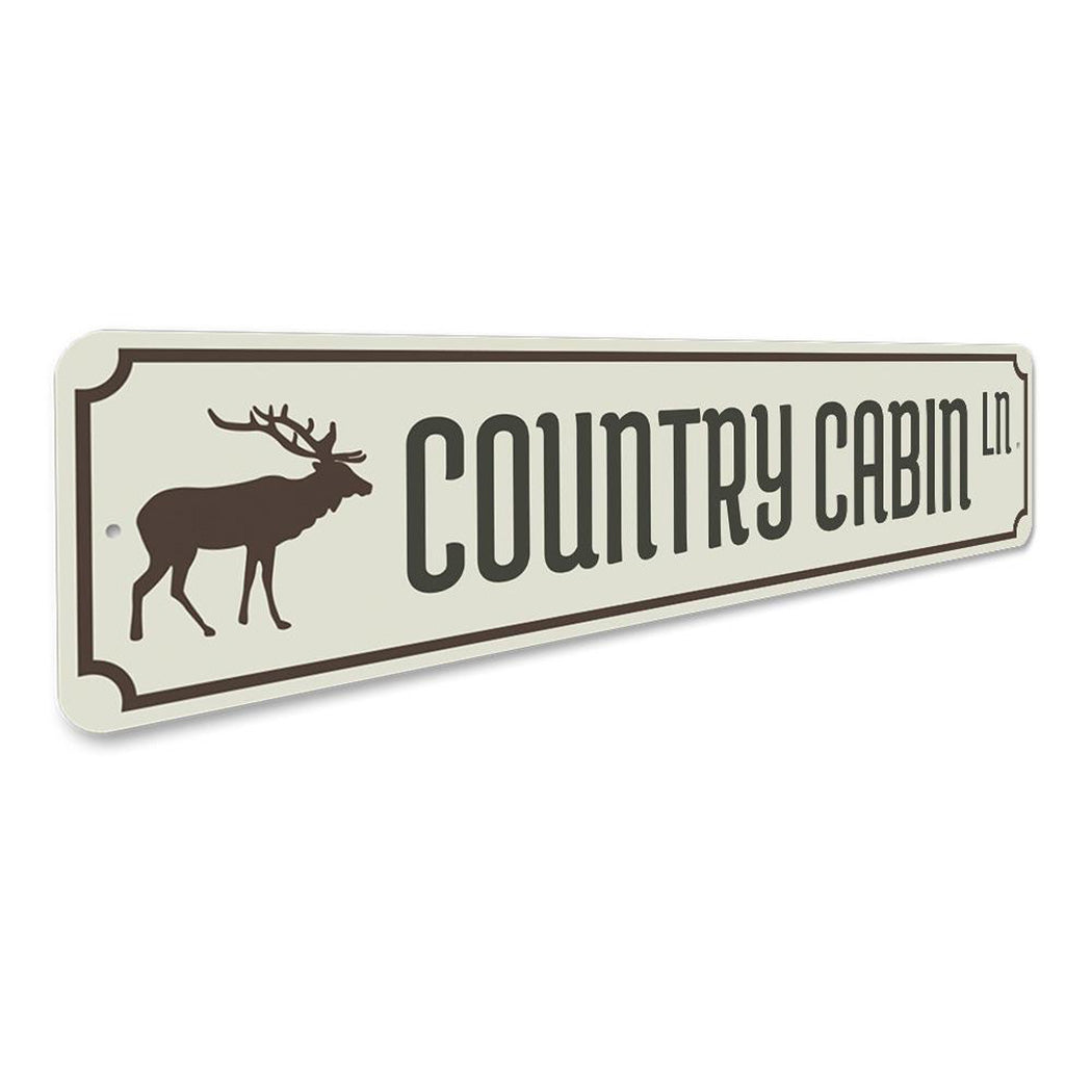 Country Cabin Lane Sign