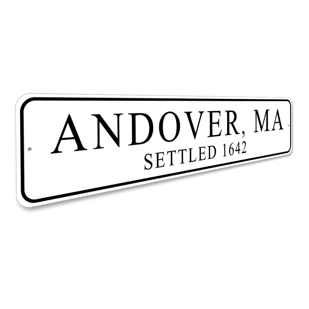 City And Settled Date Sign