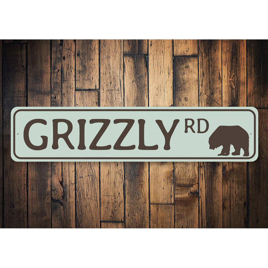 Grizzly Road Sign