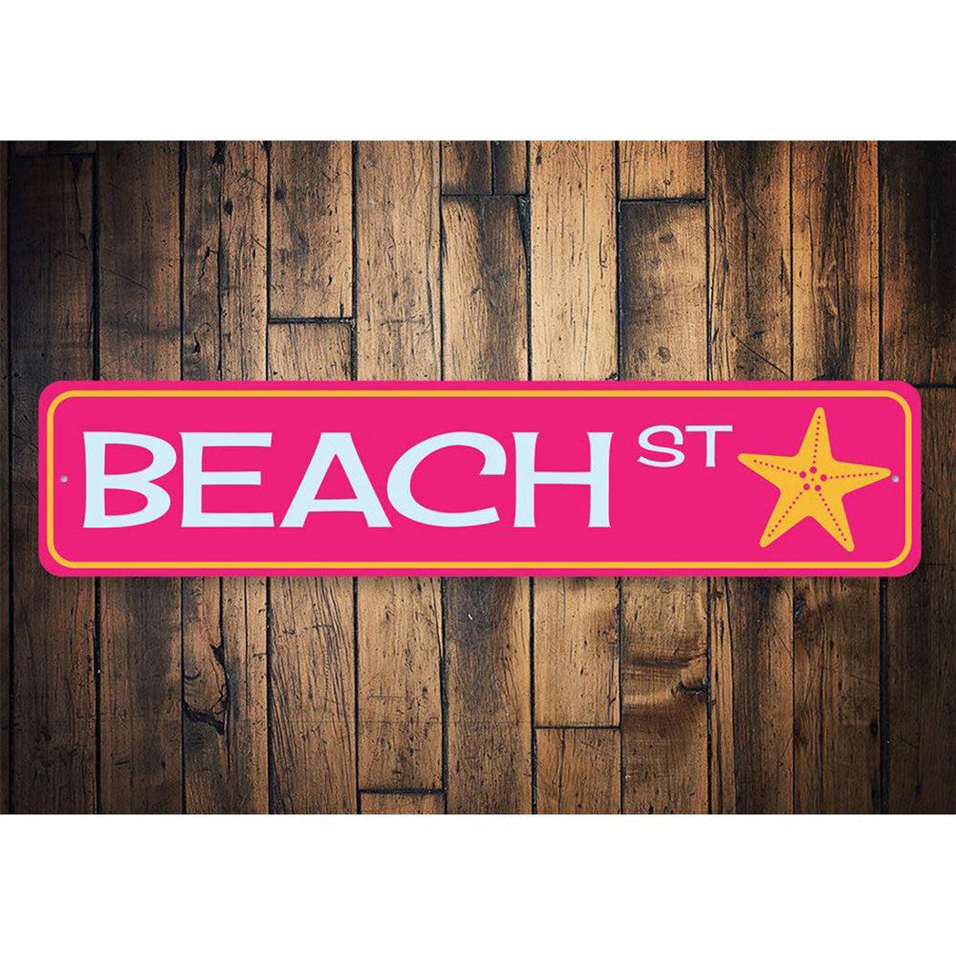 Beach Street Sign