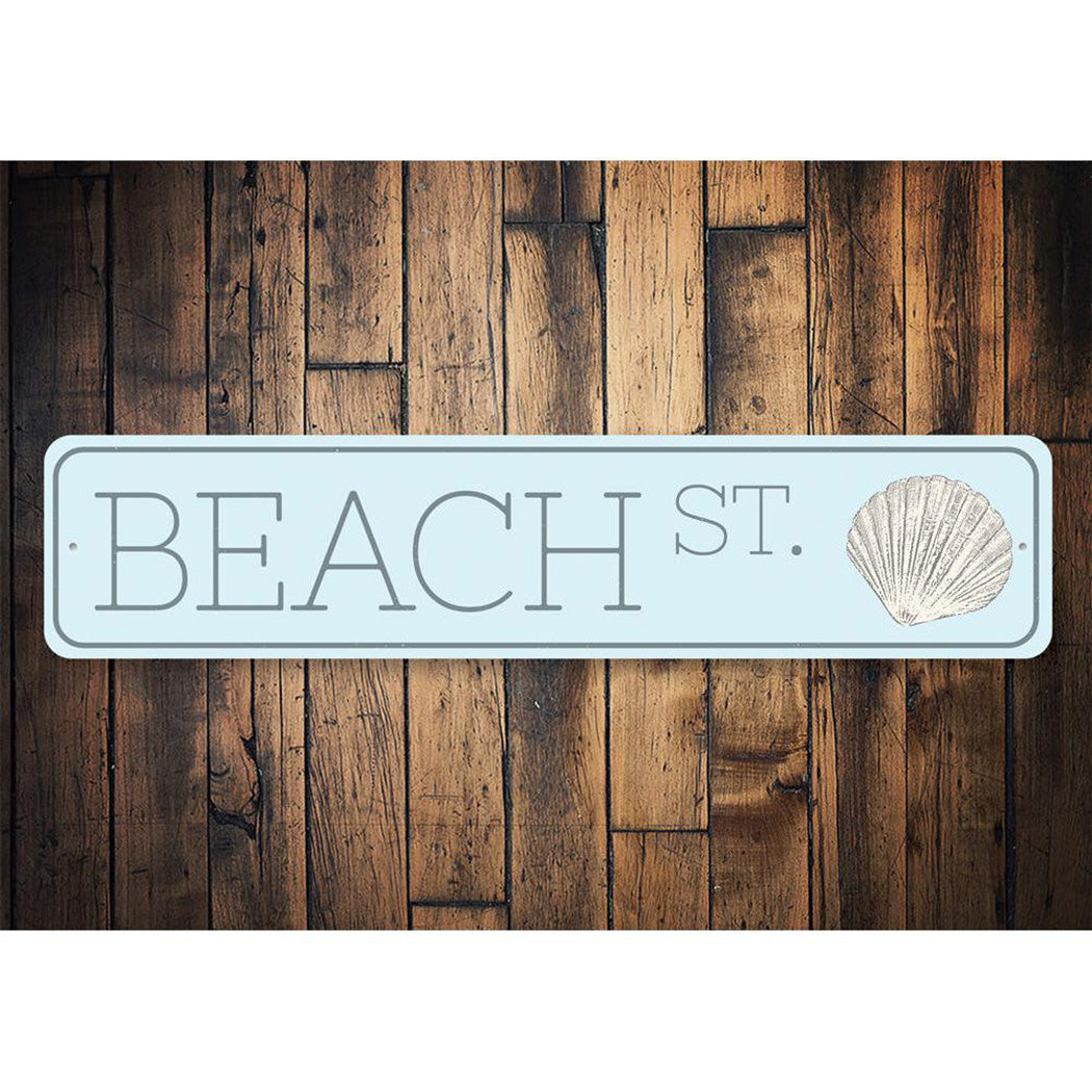 Seashell Beach Street Sign