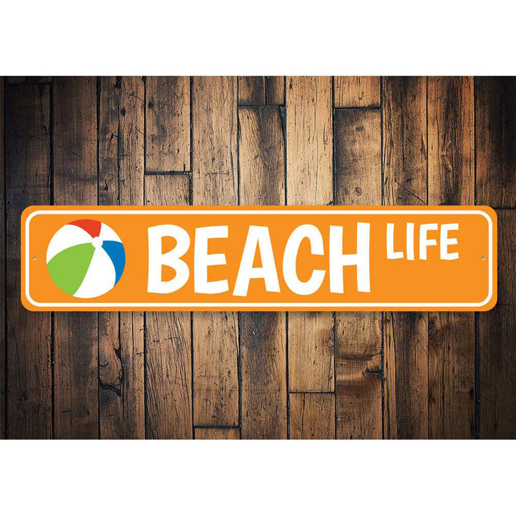 Beach Life Street Sign