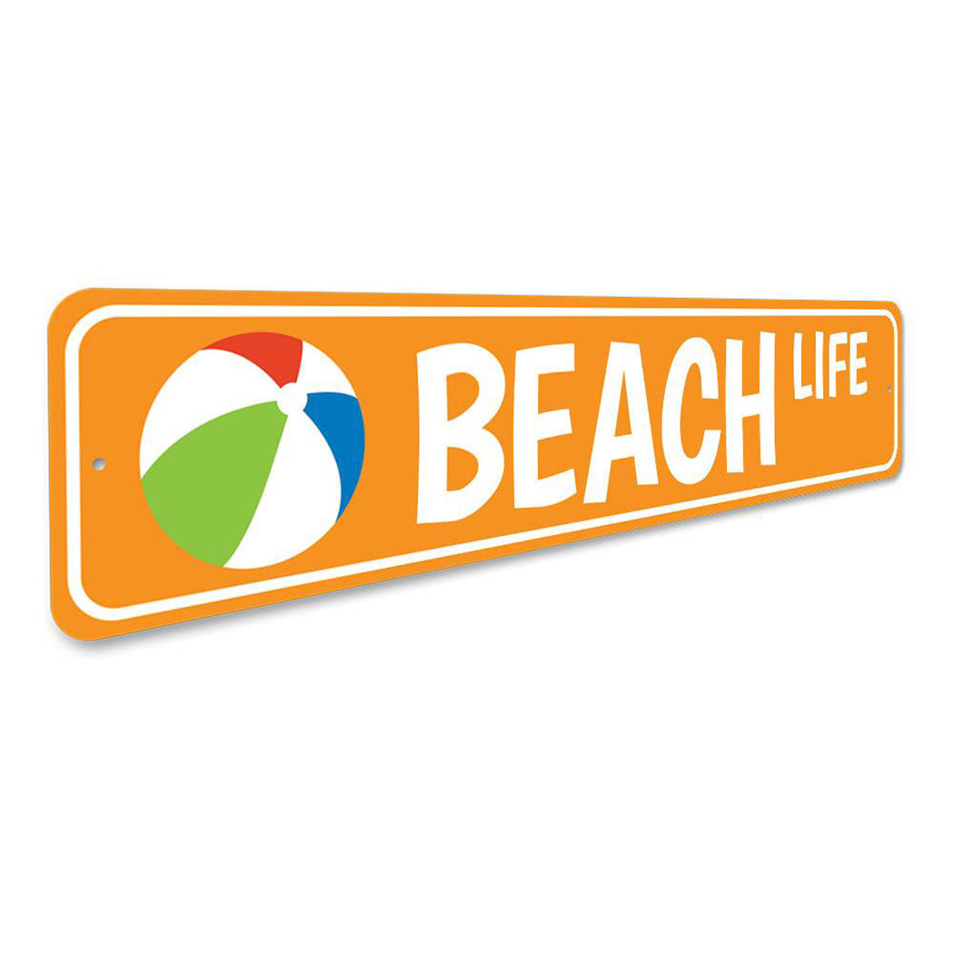 Beach Life Street Sign