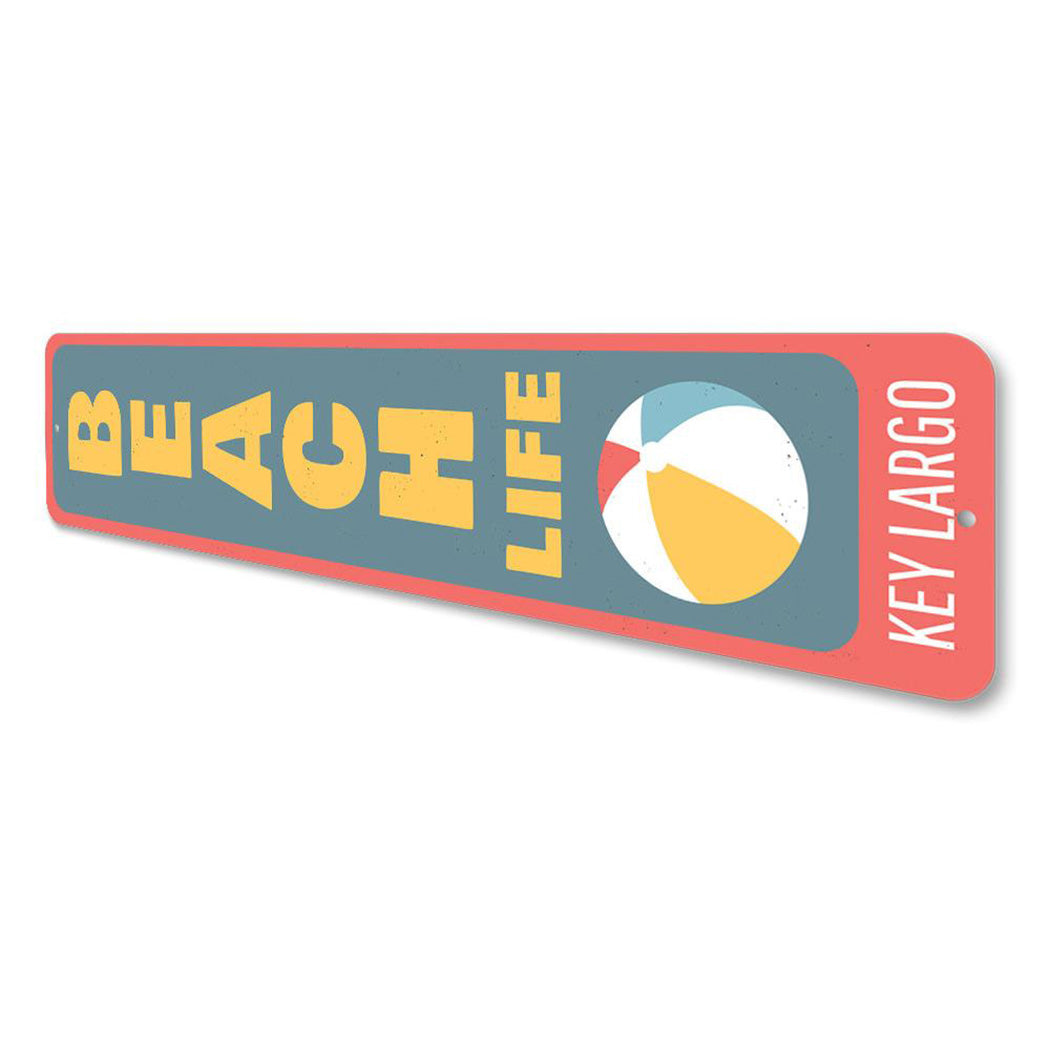 Beach Life Vertical Sign