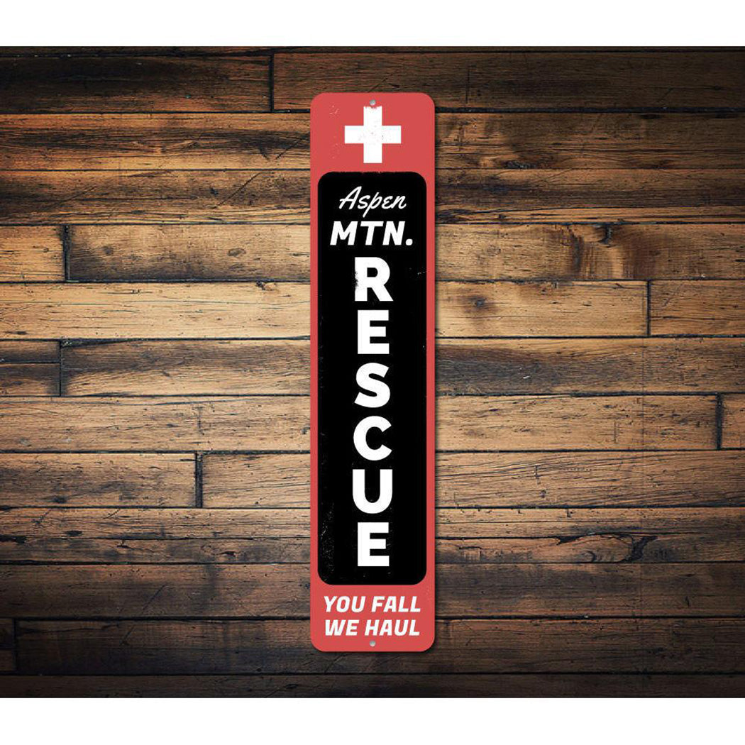 Mountain Rescue Vertical Sign