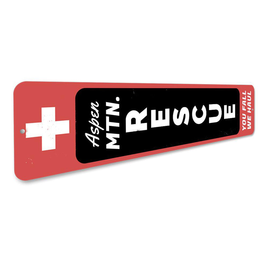 Mountain Rescue Vertical Sign