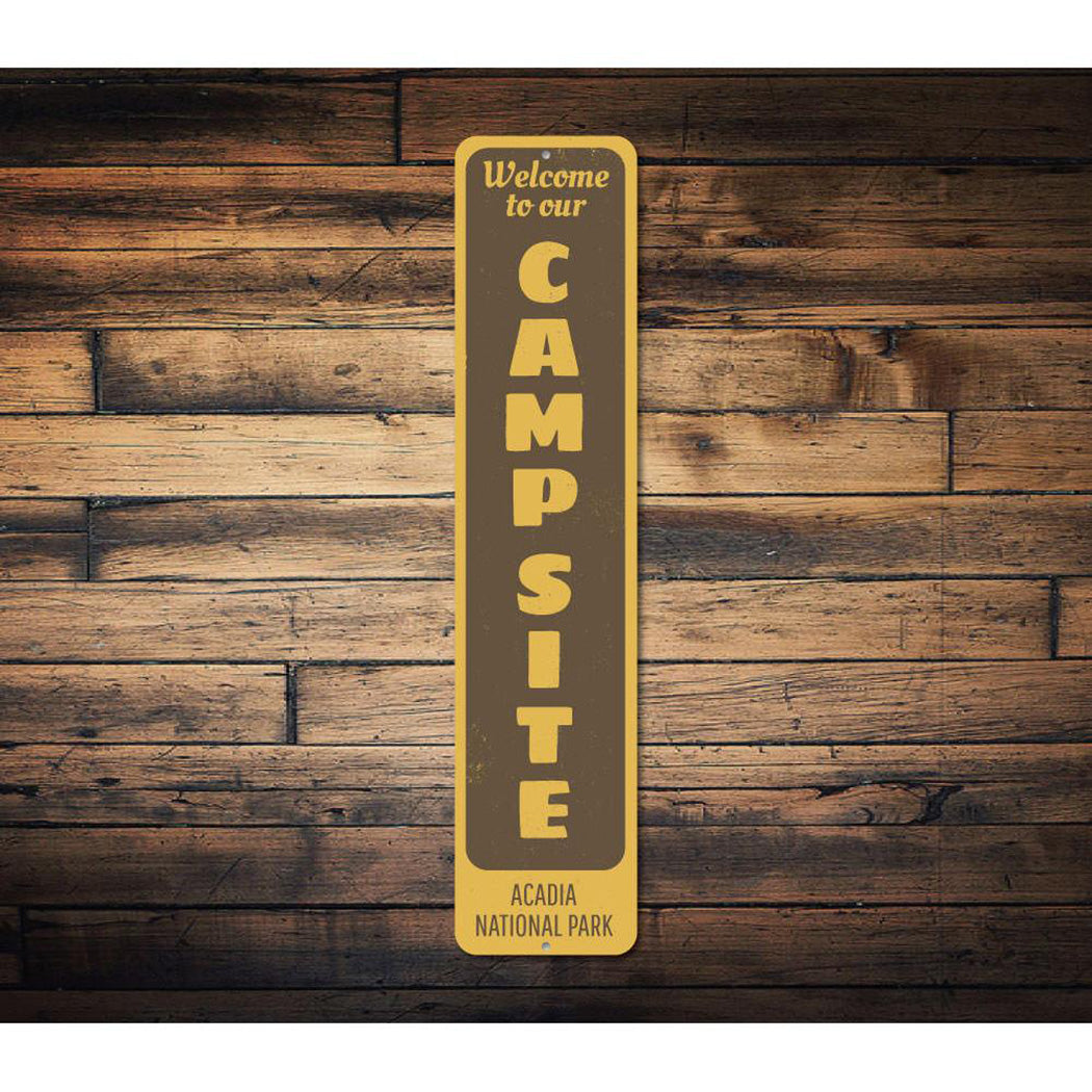 Campsite Vertical Sign