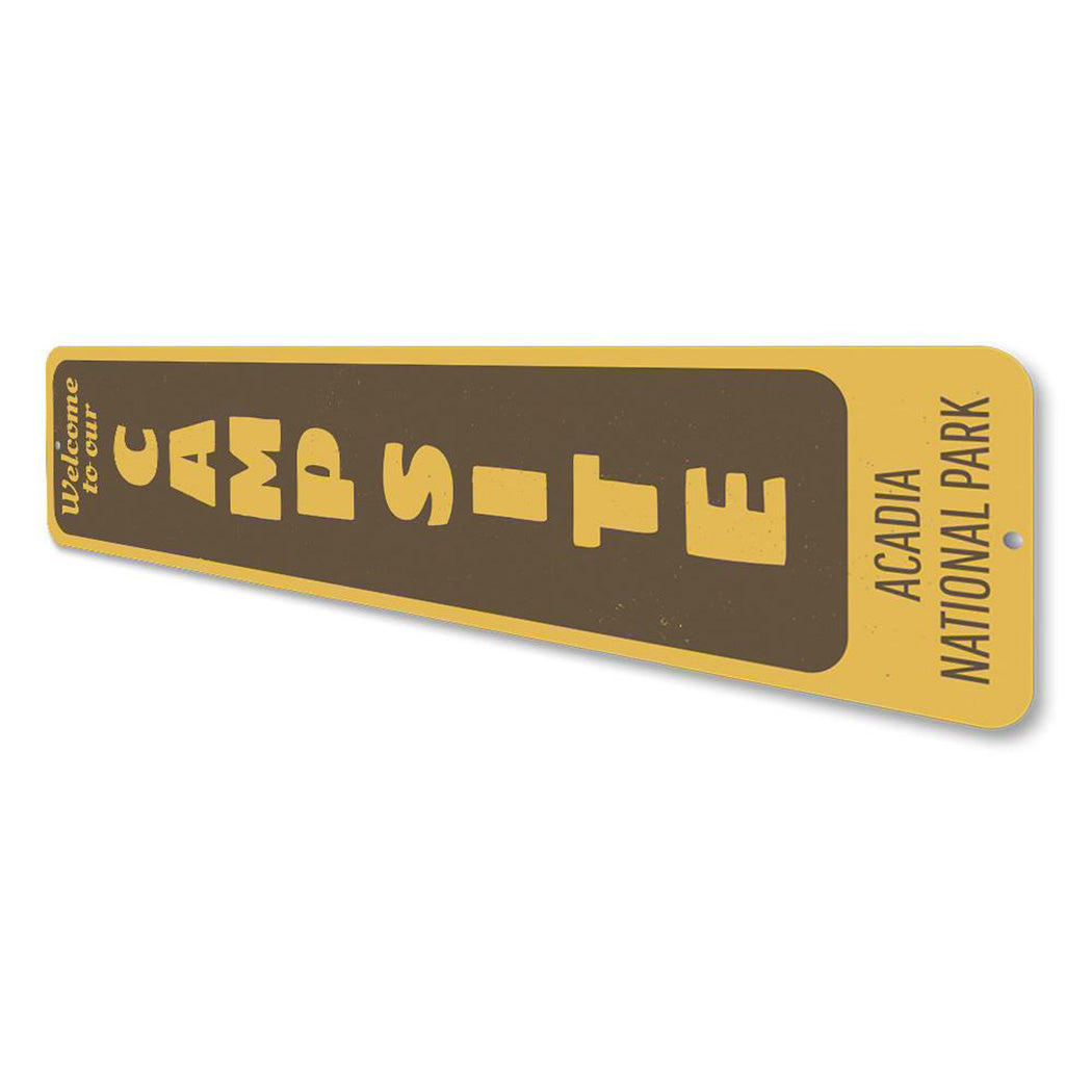 Campsite Vertical Sign
