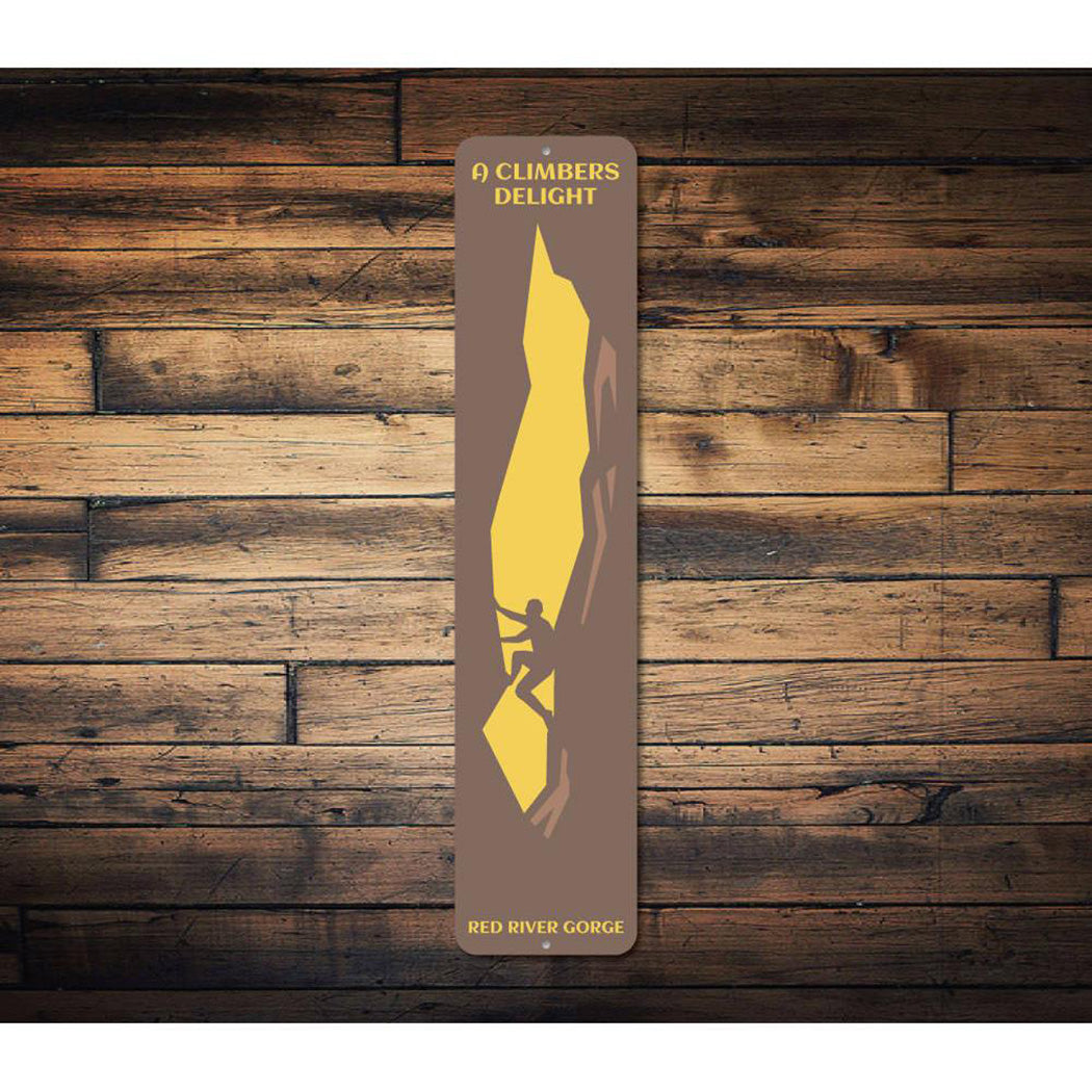 Climbers Delight Sign