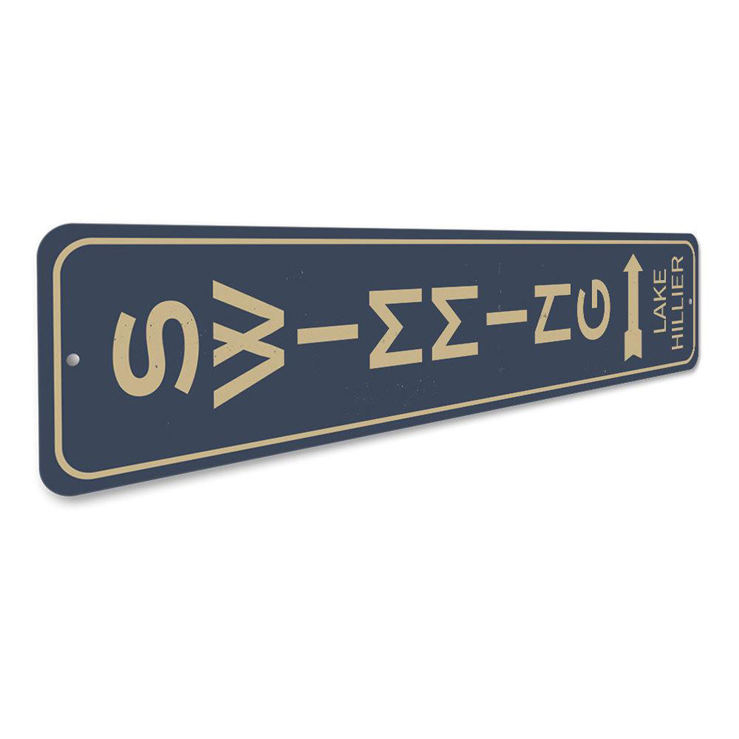Swimming Vertical Sign