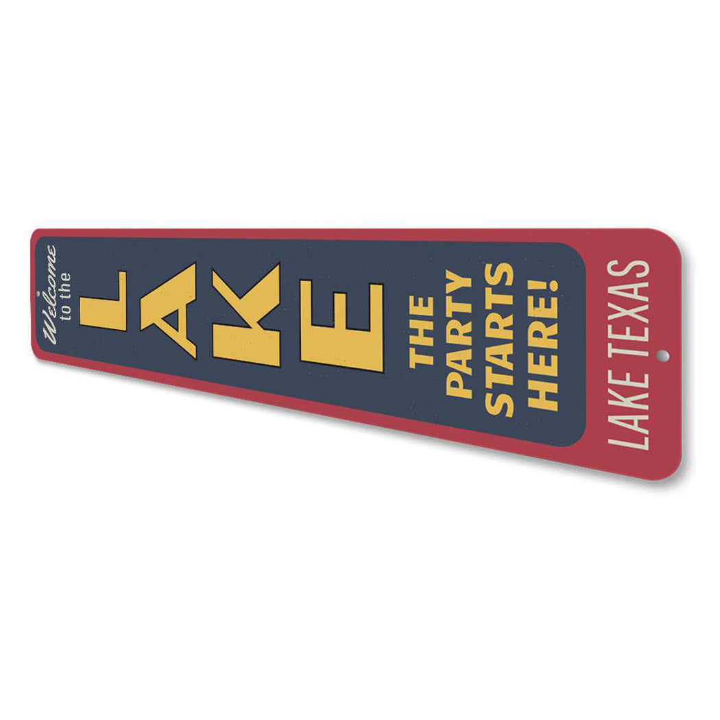 Party Starts Here Sign